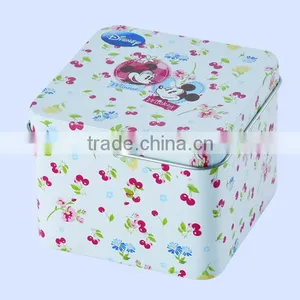 Amazing White Delicate Design Gift Tinplate Packaging Box thumbnail-1