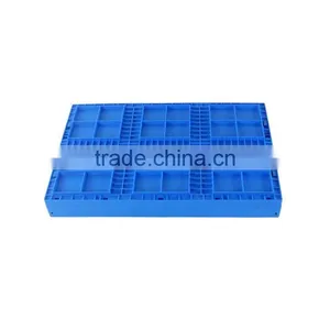 Plastic Turnover Storage Folding Box With Hinged Lid Vegetable Crate Folding thumbnail-4