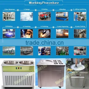 Machine Manufacturer Fried Ice Cream Cart Machine Fried Yoghourt Machine thumbnail-5