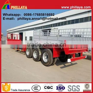 Heavy Duty Container Trailer Drop Deck Semi Trailer Used in Port/quay/ Wharf thumbnail-2