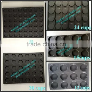 High Quality Aluminum Alloy Hamburger Baking Pans 30 Cups/ Round Bread Bakery Tray thumbnail-5