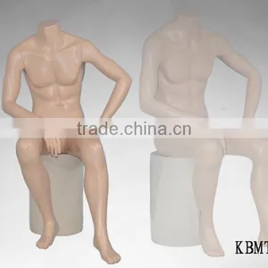 Skin Color Sitting Male Headless Mannequin Suitable For Retail Window Display thumbnail-3