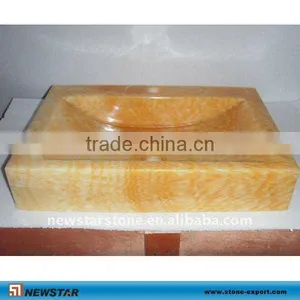 Square Yellow Onyx Sinks thumbnail-1