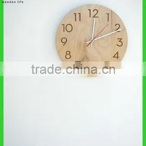 Modern Wood Wall Clock Home Decorative Wood Wall Clock Home Goods Wood Wall Clocks thumbnail-3