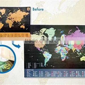 Travel Inspired Scratch Wanderlust Poster Map With 229 Travel Stickers thumbnail-6
