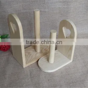 Handmade Decorative Funny Toilet Wrapping Paper Wooden Roll Holder thumbnail-2