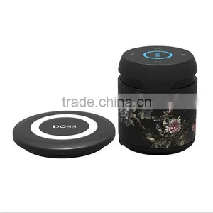 Newest Arrival Ceramic Design Portable Bluetooth Speaker With QI Wireless Charger Bottom/TFCard/Remote Control Bluetooth Speaker thumbnail-5