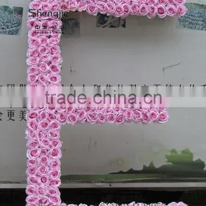 Backdrop Flower Wall Silk Artificial Decorative Rose Wall thumbnail-5