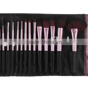 18pcs Shinny PVC Crocodile Texture Case Best Professional Custom Makeup Brushes thumbnail-2