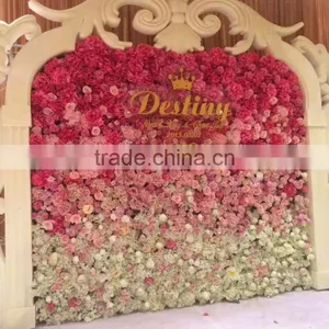 50cm x 50cm Decoration Artificial Plastic Silk Colorful Paper Flower Wedding Brick Wall Hanging E03 0101 thumbnail-4