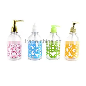 Glass Bathroom Storage Bottle With Decal thumbnail-2
