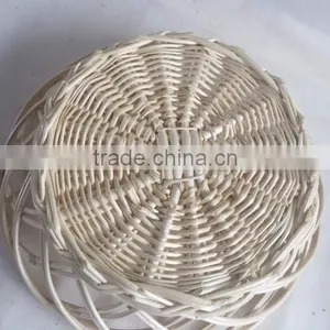 Wholesale Cheap Serving Round Woven Wicker Trays thumbnail-3
