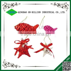 Wholesale Cheap Colored Star Wicker Rattan Decor thumbnail-1