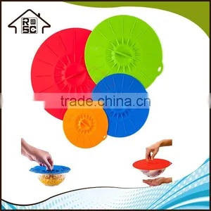 NBRSC Reusable Suction Seal Covers Silicone Bowl Lid thumbnail-1