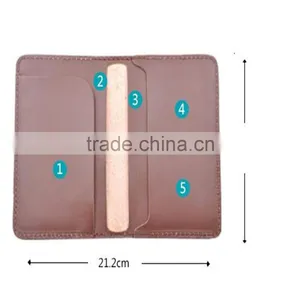 More Than 10 Years Leather Factory Emboss Logo Custom Leather Passport Holder thumbnail-1