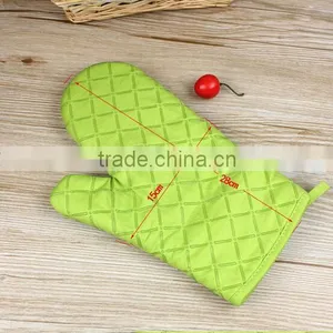 Grill Microwave Oven Gloves Wholesale Heat Resistant Cotton and Silicone Oven Mitts thumbnail-2