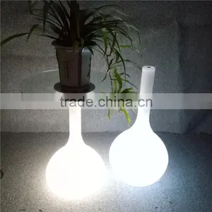 Color Changing LED Glass Bar Table With Solar-powered System for Garden for Sale thumbnail-1
