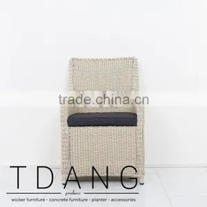 Martinez Wicker Dining Chair - Garden Outdoor Furniture thumbnail-3
