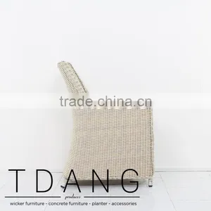 Martinez Wicker Dining Chair - Garden Outdoor Furniture thumbnail-5