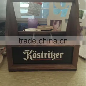 Custom Logo Printing Color Wooden Beer Carrier,Wood Bottle Carrier,Wooden Bottle Holder thumbnail-3
