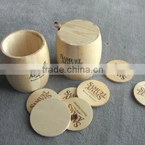 Coffee Bean Packaging Wood Barrel thumbnail-1