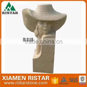 Granite Stone Carving Figure Head thumbnail-1