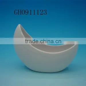 New Design Moon White DeHua Ceramic Flower Pot thumbnail-1