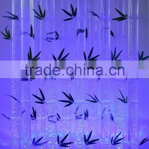 Home Glowing Water Bubble Acrylic Bamboo Tube Decorative Bamboo Wall Panel thumbnail-3