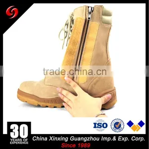 Waterproof Combat Military Boot, Suede Leather Military Boots With Zipper thumbnail-3