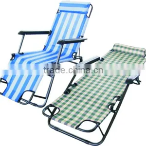 2 Position Foldable Beach Chair/folding Lounger thumbnail-1