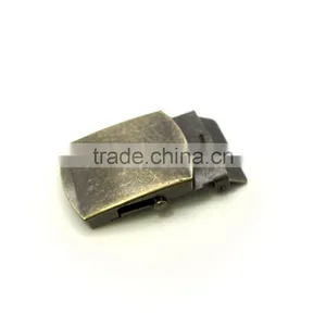 Antique Brass 1-1/2" Stamping Steel, Hot Sale Garment Cloth Metal Stamping Steel Military Belt Buckle With Tip thumbnail-2