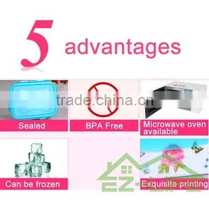 BPA Free Applicable to Microwave Oven Promotion Seal Plastic Food Freshness Preservation Storage Boxes thumbnail-2