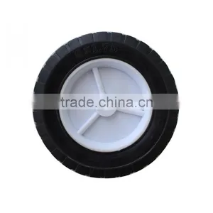Qingdao Wantai 5 Inch Pneumatic Wheel Rims Wheel Solid pu Wheelbarrow Wheels thumbnail-5