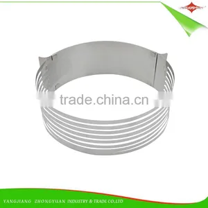 ZY-F1404 Durable Stainless Steel Round Mousse Cake Mold Cake Ring thumbnail-6