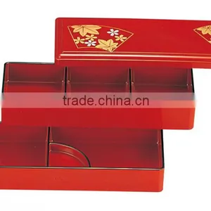 Square Bento Box Set Japanese Style Lunch Box Rice Bowl Box Square Shokado Bento thumbnail-4