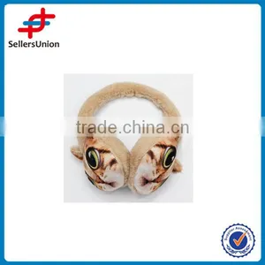 Lovely Cat Face Soft Cartoon Animal Earmuff thumbnail-1