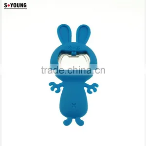 16072 Rabbit Shape Beer Bottle Opener in Silicone+steel thumbnail-3