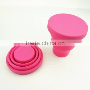 16112 Folding Silicone Cup With Lid, Colorful Folding Silicone Cup With Lid,OEM Logo Folding Silicone Cup With Lid thumbnail-4