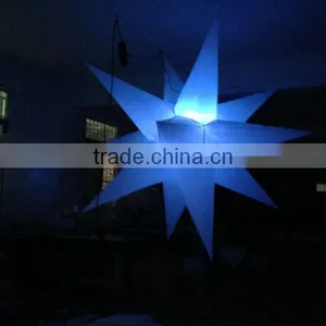 Hanging Inflatable Lighting Decoration/lighting Led Star for Party Decoration thumbnail-5