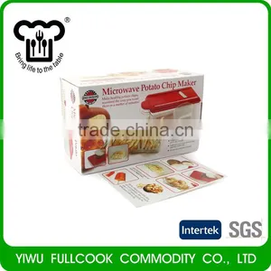 Top Fashion High Quality No-stick Plastic Microwave Potato Chip Maker thumbnail-6