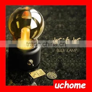 UCHOME British Retro LED Bulb Light Lamp Metallic + Glass Usb Lamp Atmosphere Rechargeable Energy Saving Night Lamp Indoor Light thumbnail-6