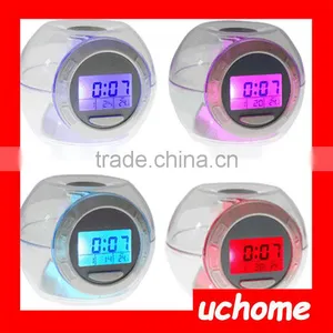 UCHOME Nature Sound 7 Color Changing Light Travel Alarm Clock for Kids thumbnail-1
