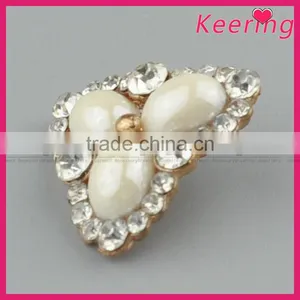Hotsale Metal Rhinestone Pearl Button for Bulk WBK-1488 thumbnail-3