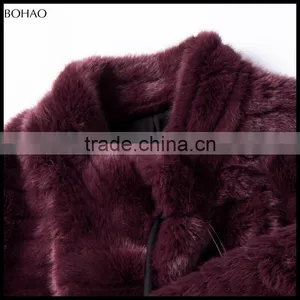 New Color Long Pattern Special Fabric Style Fake Fur Coat Ladies thumbnail-4