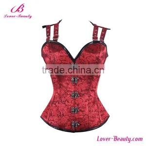 Red Shaper Waist Slimming Corset Lingerie thumbnail-3