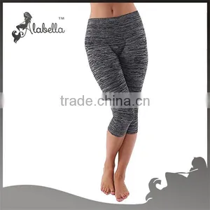 Women's Ombre Flexible Exercise Capri Pants thumbnail-2