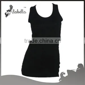 New Womens Plus Scoop Neck Racer Back Sleeveless Long Jersey Vest Top Size 16-20 thumbnail-2