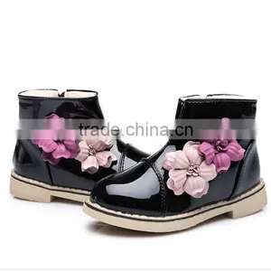 Zm40342b Cheap Plus Size Shiny Leather Winter Snow Boot Children Warm Shoes thumbnail-3