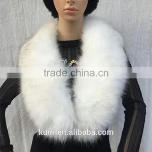New Selling Faux Fur Collars Scarf Collar White&Black Winter Pure Color Autumn And Winter thumbnail-1