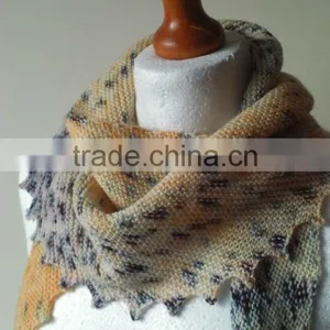 Unique Hand Knit Scarf - Knit Scarf - Hand Knit - Spring Scarf - Modern Scarf - Asymmetric Scarf thumbnail-2